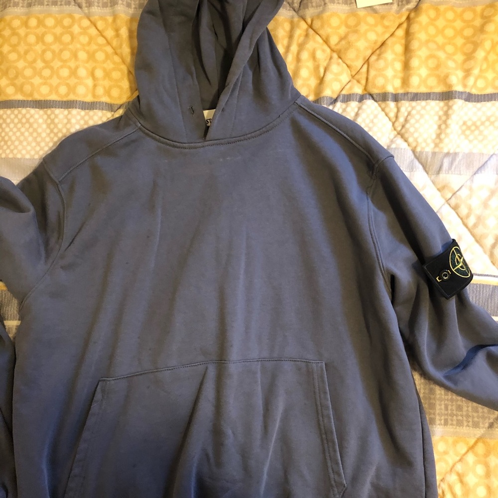 Stone island blue gray hoodie sz xxl